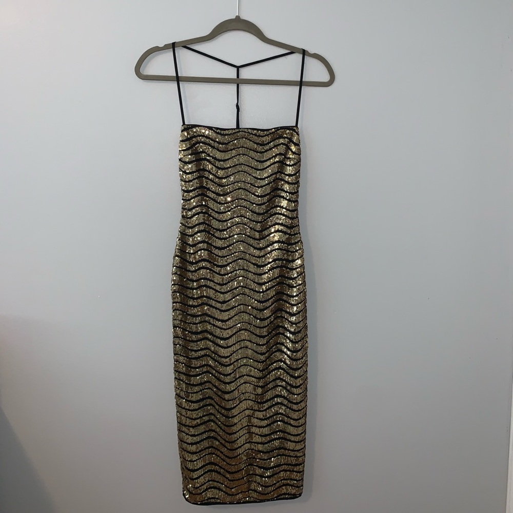 Gold Sequin Dress